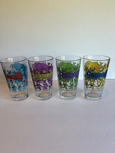 Grateful Dead Set Of 4 Dancing Bears Pint Glasses 2015 - Picture 1 of 9