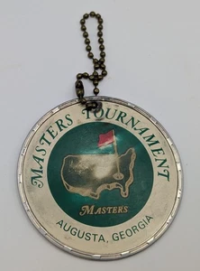 Vintage 80s The Masters Augusta Georgia Golf Tournament Bag Tag ENGRAVED - Picture 1 of 3