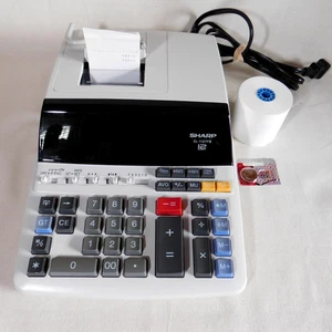 Sharp EL 1197P3 12 digit heavy duty desktop printer calculator - w/time calc. - Picture 1 of 19