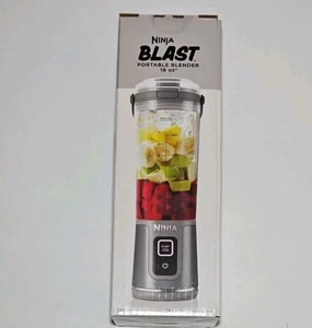 Ninja Blast 18 oz. Frullatore Portatile Ricaricabile USB-C Grigio, Coperchio a Prova di Perdite NUOVO - Foto 1 di 4