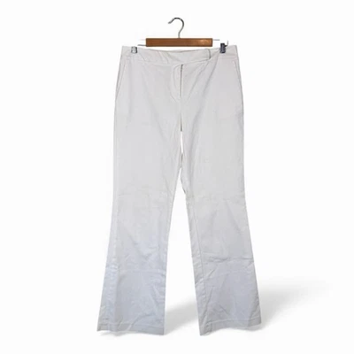 Pantalón de vestir Oscar De La Renta blanco pierna ancha para mujer 8 informales playeros Foto 1 de 4