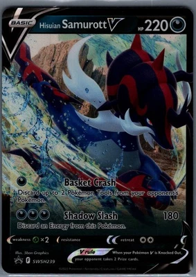 Hisuian Samurott V Promo SWSH: Sword & Shield Promo Cards SWSH239 NM - Image 1 of 2