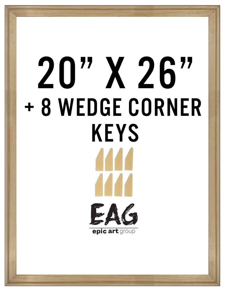 Kit de camilla de galería de madera maciza Bliss hágalo usted mismo de 1,5" de profundidad con llaves de plástico para... Foto 1 de 1