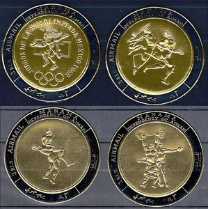 👉 MANAMA/UAE 1968 MEXIKO OLYMPICS - Gold MNH WRESTLING, SPORT 💲KOSTENLOSER VERSAND - Bild 1 von 1