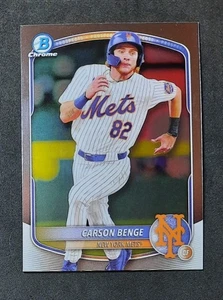 Carson Benge 2025 Bowman Chrome New York Mets - Picture 1 of 2