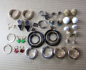COSTUME JEWELLERY joblot 16 pairs of Earrings                                 J5 - Picture 1 of 5
