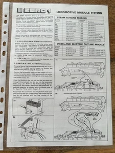 Vintage Zero 1 Locomotive Module Fitting For Hornby In 1981 Instructions Leaflet - Picture 1 of 2