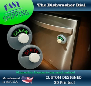 Dishwasher Clean/Dirty - Magnetic Dishwasher Dial - Bild 1 von 11