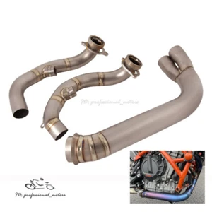 Titanium Exhaust Front Header Pipe System Modified for DUKE 790 890 ADV 2019-22 - Foto 1 di 8