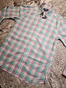 Vineyard Vines Men's Pink  Green Button Down Long Sleeve Easter Shirt S A57 - Picture 1 of 9