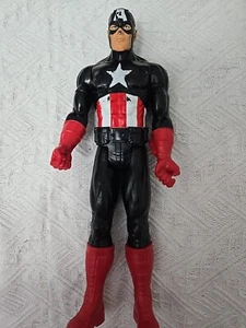 Captain America 12 Inch Action Figure Marvel Avengers Black Titan 2013 - Picture 1 of 4