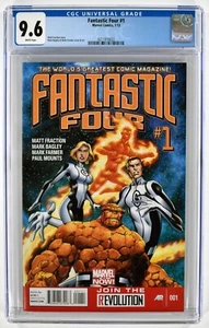 Fantastic Four Vol. 4 #1 CGC 9.6 NM+ Marvel Comics White Pages Clean Slab (1998) - Picture 1 of 2