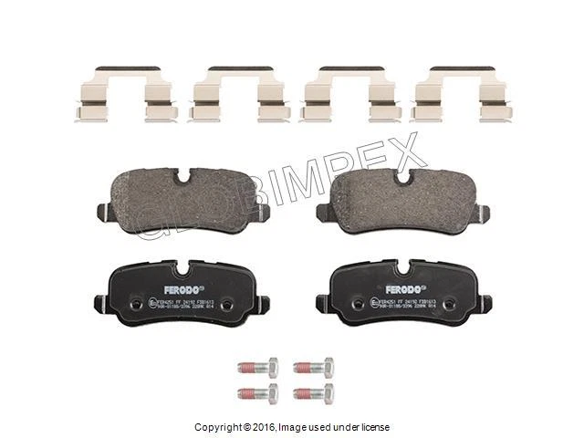 Conjunto de pastilhas de freio LAND ROVER LR3 4.0L V6 (2005-2007) FERODO TRASEIRO FABRICANTE DE EQUIPAMENTO ORIGINAL + Garantia - Imagem 1 de 1