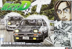 Initial D TOYOTA AE86 TRUENO (Comics Vol.37 Ver.) Takumi Aoshima 1/24 Model Kit - Foto 1 di 2