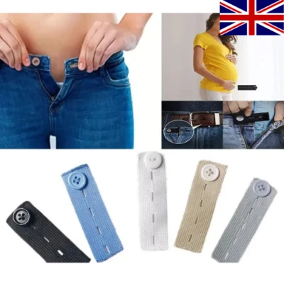 Waist Band Extender Button Trouser Pants Suit Jeans Expander Maternity Skirt UK - Image 1 of 4