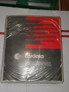 Rare Vintage Cordata Intellipress Fonts + DOS  25 - 5.25" Discs Binder  - Picture 1 of 12