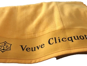 VEUVE CLICQUOT CHAMPAGNE BEACH TOWEL BATH SHEET X 2 NEW DESIGN NEW IN POLYBAG - Picture 1 of 9