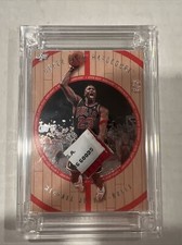 Michael Jordan Jersey Fusion Upper deck hardcourt Tag!! Game Used 3/5
