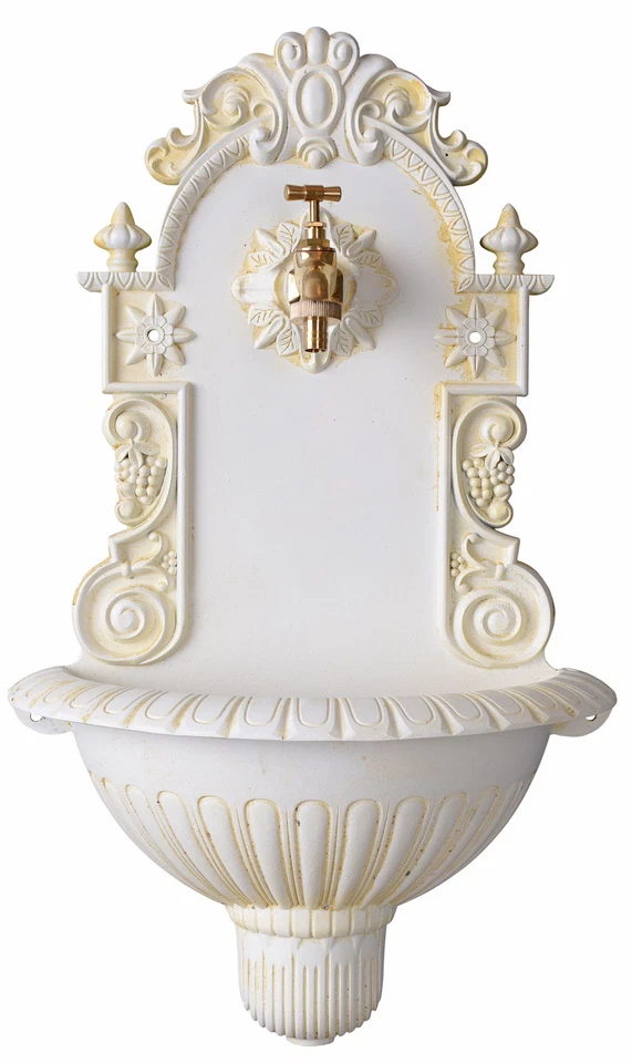 Brunnen Metall Zierbrunnen Antik Wandbrunnen Messing Wasserhahn Gartenbrunnen  - Bild 1 von 4