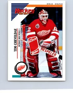 HOCKEY CARDS 1993 PANINI STICKERS DETROIT RED WINGS TIM CHEVELDAE NO150 - Picture 1 of 2