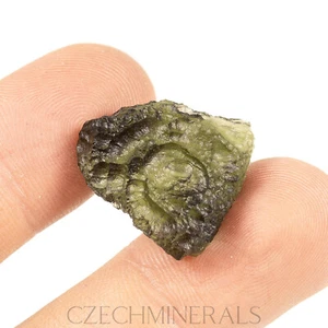 4.26g MOLDAVITE genuine natural tektite from Czech republic + certificate #RM576 - Picture 1 of 5