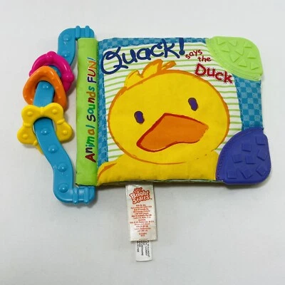 Bright Starts Animal Sonidos Divertido Bebé Tela Libro Teethe Leer Juguete Bebé Niño Jugar Foto 1 de 4