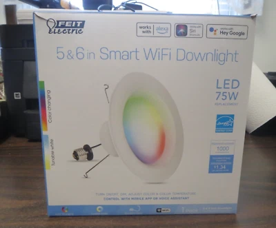 Feit Electric 5 & 6in Smart WIFI Downlight NOB - Image 1 of 4