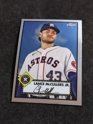2021 Topps Chrome Baseball Card #404 Lance McCullers Jr. Houston Astros - Image 1 of 2