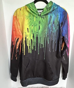 Youth Unisex Sweatshirt/ Paint Drip/ Hooded/Size XL - Picture 1 of 5
