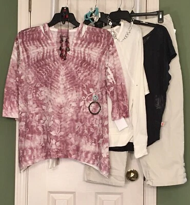 NUEVO Tops Talla Mediana Curioso Estilo Gitano y Co Semillas de Manzana 12 Capris Paparazzi Joyería Foto 1 de 4