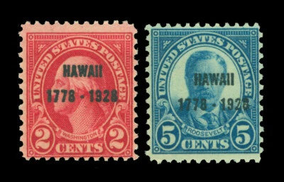 US  1928  Hawaii Sesquicentennial Issue set  Scott 647-648 mint MNH** - Image 1 of 2