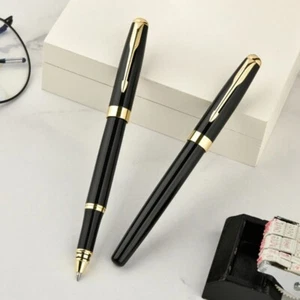Luxury Metal Signature Ballpoint Pen Black Ink Business Writing Office Supplies - Picture 1 of 8