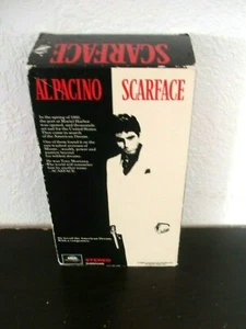 Scarface (VHS 1990 2 Tape Set) Michelle Pfeiffer, Mary Elizabeth Mastrantonio - Picture 1 of 3