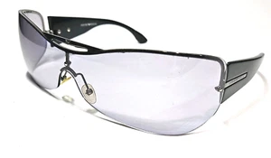 Emporio Armani Sunglasses Black/silver Shield EA9293/f/s V815C 110mm - Picture 1 of 11