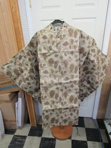 Early WW2 USMC Reversible Poncho Frog Skin Camouflage 1942 National Carbon Co - Picture 1 of 24