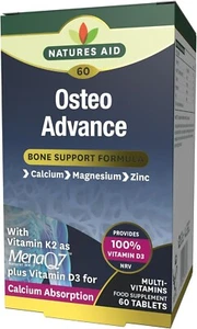 Osteo Advance Bone Support Formula x 60 Tablets; Natures Aid - Picture 1 of 5
