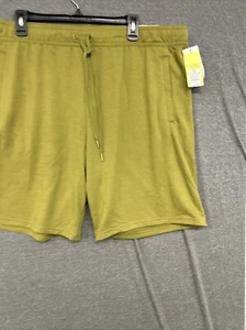 All in Motion Men's Size XXL Soft Gym Shorts 9", Olive Athletic - Picture 1 of 7
