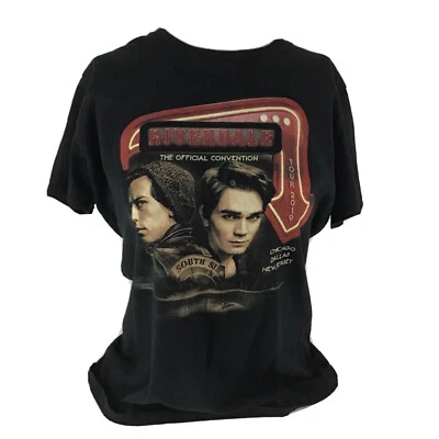Camiseta negra Riverdale The Official Convention 2019 para mujer lado sur talla S Foto 1 de 4