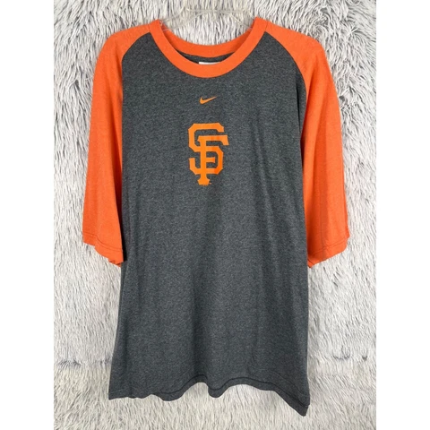 San Francisco Giants Shirt Mens 2XL XXL 2007 Center Swoosh Retro Almost Vintage Cover