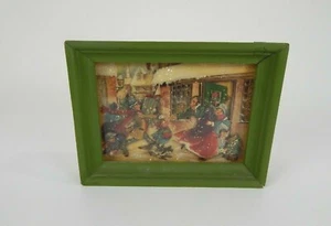 Hand Made Stunning Christmas Scene Style 3D Picture Made From Old Greeting Card - Picture 1 of 5