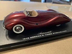RARE AUTOMODELLO 1948 NORMAN E TIMES STREAMLINER CAR 1/43 - LIM EDITION OF 999 - Picture 1 of 9