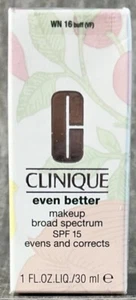 Clinique Even Better Makeup ampio spettro SPF15 WN 16 Buff (VF) 1 oz nuovo con scatola - Foto 1 di 6