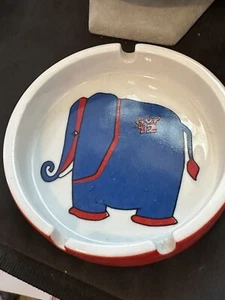 VTG FITZ & FLOYD GOP ‘72 ELEPHANT 4 1/2” ROUND ASHTRAY - Picture 1 of 3