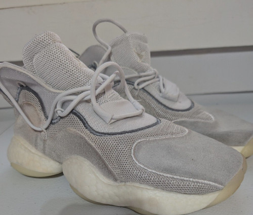 Scarpe da ginnastica Adidas uomo 5 5 bianco grigio pazzo BYW stringate