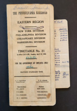1966 Pennsylvania Railroad/PRR Employee Timetable No. 21 - Eastern Region