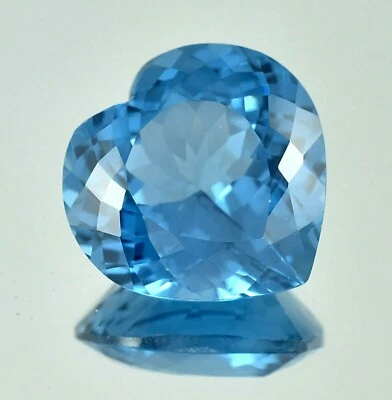 Piedra preciosa suelta corte corazón turmalina azul mozambique natural grado AAA 26,90 quilates Foto 1 de 4