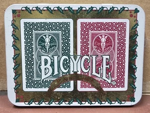 De colección 1996 Bicicleta Vacaciones Jugando Cartas de Poker Selladas en Paquete de 2 Barajas Estuche de Lata - Imagen 1 de 4