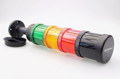 Werma LED Signal Column 3 Leuchtmodule Green, Red, Orange + Summerelement - Bild 1 von 4