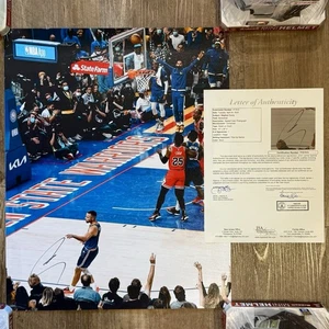 Stephen Curry autografato 16x20 no look tre puntatori foto poster firmato JSA - Foto 1 di 7