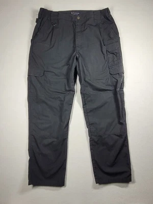 5.11 Tactical Cargo Pants Men’s 38x32 Black Ripstop Double Knee Utility Workwear - Image 1 of 4